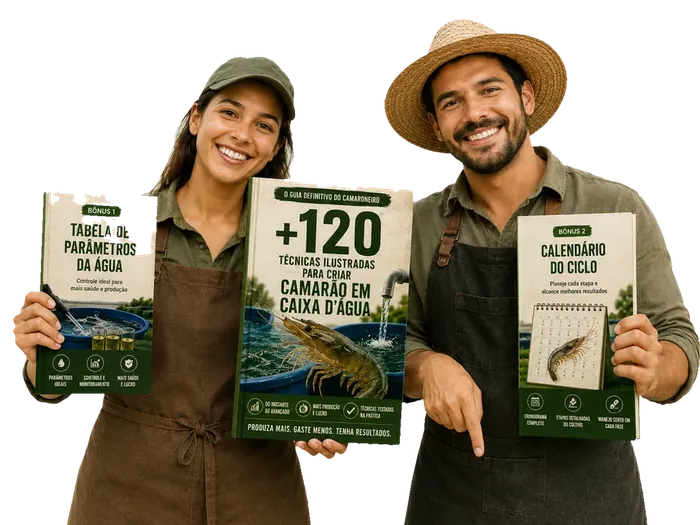 Produtores com o guia